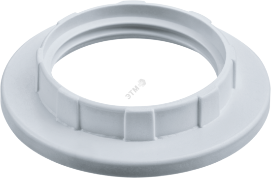 Фото №2 Кольцо прижимное для патрона Е14 пластик белый (71615 NLH-PL-Ring)
