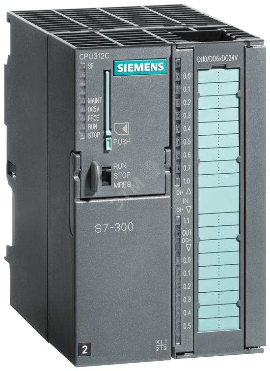 Фото №2 SIPLUS S7-300, ЦПУ CPU312C, ДЛЯ ТЯЖЁЛЫХ УСЛОВИЙ, РАБ. ТЕМП. -25 ... +70°C, НА ОСНОВЕ ЦПУ 6ES7312-5BF04-0AB0. КОМПАКТНОЕ ЦПУ С MPI, 10 DI/6 DO, 2 БЫСТРЫМИ СЧЁТЧИКАМИ (10 КГЦ), ВСТРОЕННЫЙ БЛОК ПИТАНИЯ =24 В, 64 КБАЙТ РАБОЧЕЙ ПАМЯТИ, ФРОНТШТЕКЕР (1 (6AG1312-5BF04-7AB0)