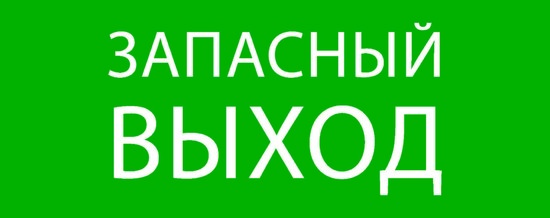 Фото №2 Пиктограмма ''Запасный выход'' 240х95мм (для SAFEWAY-10) EKF (pkal-02-02)