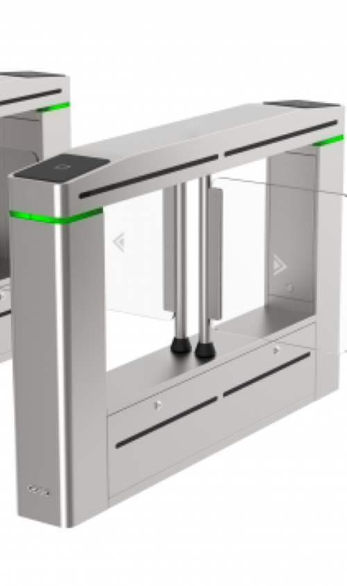 Фото №2 Турникет распашной, центральная часть проходной зоны, двухстронний проход по картам и лицам (DS-K3B601SX-M/MPg-Dp65)
