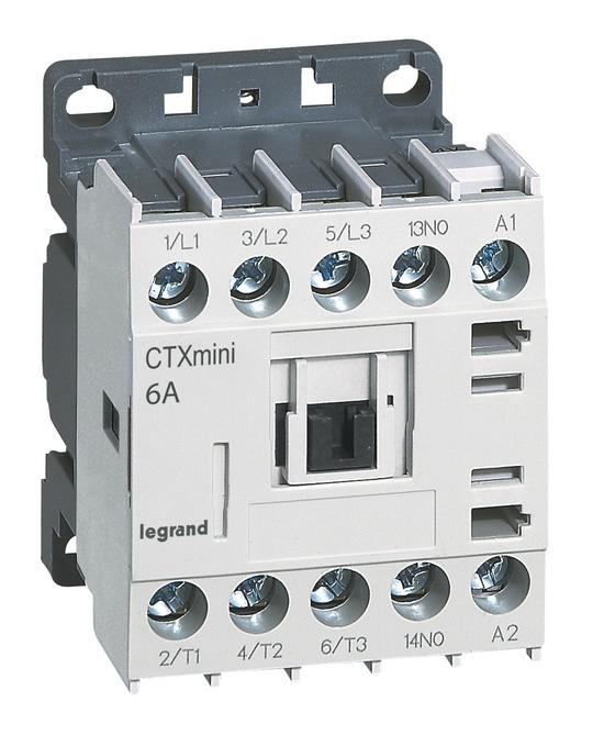 Фото №2 CTX3 Контактор 3п 6А 1НО 230В AC Мини (417006)