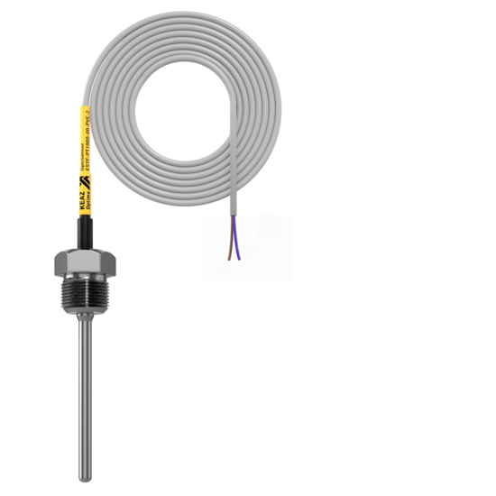 Фото №2 Датчик температуры погружной OptiSensor ESTF-PT1000-80-PVC-2 (286496)