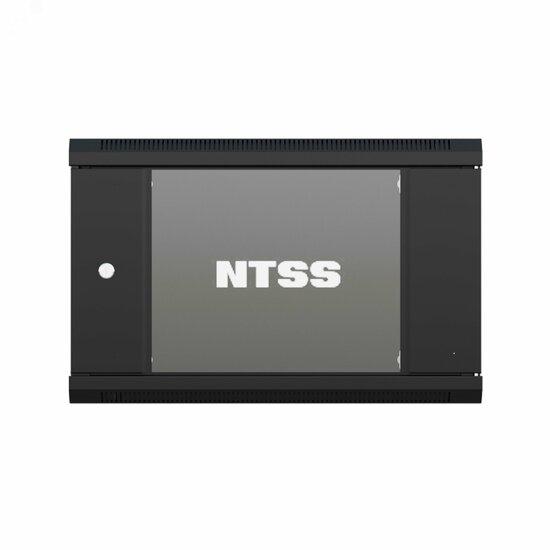 Фото №3 Шкаф настенный телекоммуникационный NTSS W 18U 600х600х964мм, 2 профиля 19, дверь стеклянная, боковые стенки съемные, задняя стенка, разобранный, черный RAL 9005 (NTSS-W18U6060GS-BL)