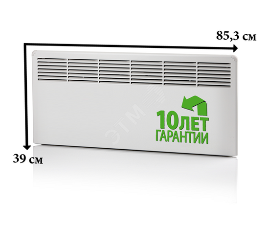 Фото №2 Конвектор 1000W с механическим термостатом IP21 389мм (EPHBM10PR)