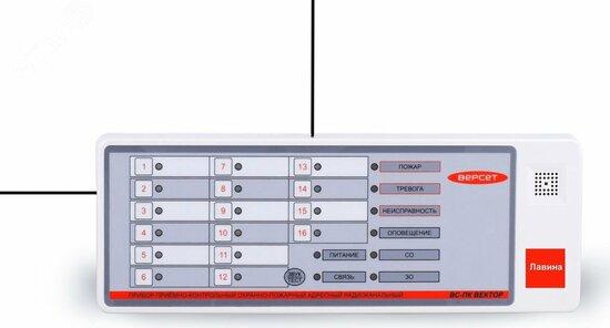 Фото №2 Прибор приемно-контрольный охранно-пожарный Версет ВС-ПК ВЕКТОР ЛАВИНА радиоканальный (ВС-ПК)