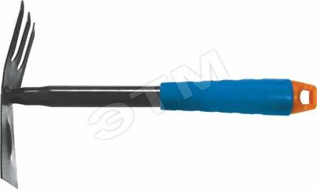 Фото №2 Мотыга, синяя пластиковая ручка 300 мм (77062)