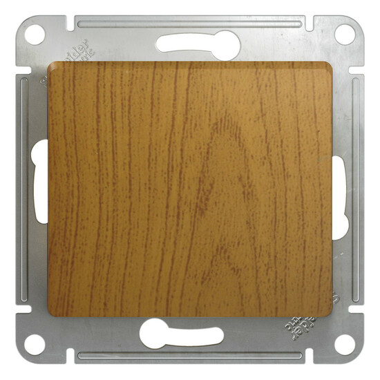 Фото №2 Выключатель одноклавишный, в рамку, схема 1, дуб (GSL000511)