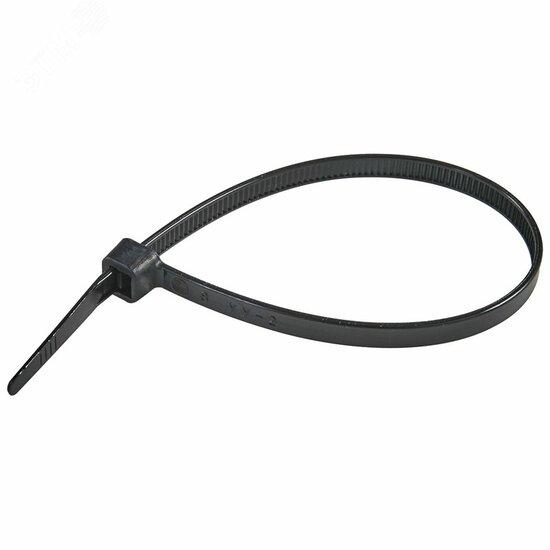Фото №2 Стяжка кабельная термостойкая, устойчивая к воздействию УФ-лучей 160х2,5 мм (упак. 100шт.) (263022)