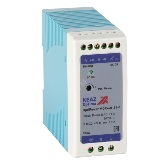 Фото №2 Блок питания OptiPower MDR-40-24-1 (284540)