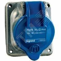 Фото №2 Розетка встраиваемая IP44 3К+H+З 230v 16А Hypra