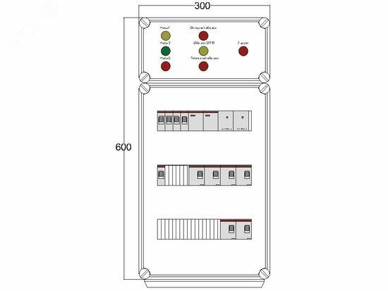 Фото №2 Щит управления электрообогревом DEVIBOX FHR 3x4400 D330 (в комплекте с терморегулятором и датчиком температуры) (DBFR17)