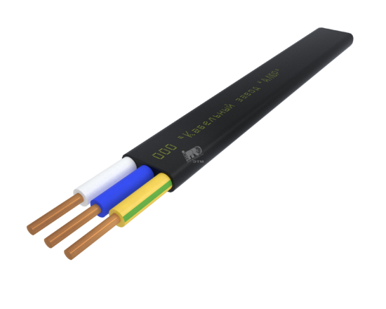 Фото №2 Кабель силовой ППГ-П нг(А)-HF 3х2.5ок(N.PE)-0.66 однопроволочный черный (барабан)