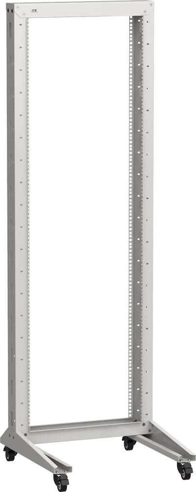 Фото №2 Стойка однорамная на роликах ITK LINEA F 20U 600х600мм серая (LF35-20U66-1RM) (LF35-20U66-1RM)