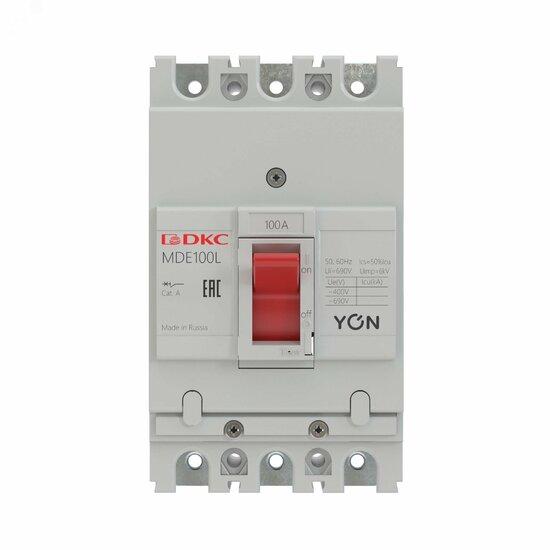 Фото №3 Выключатель автоматический в литом корпусе YON MDE100L050 (MDE100L050)