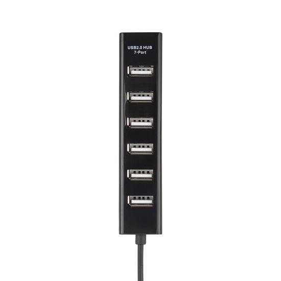 Фото №2 Разветвитель USB на 7 портов черный (etm18-4107)