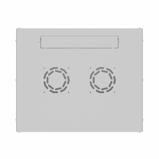 Фото №5 Шкаф настенный телекоммуникационный NTSS LIME 6U 550х600х370мм, 2 профиля 19, дверь стеклянная, боковые стенки несъемные, разобранный, серый RAL 7035 (NTSS-WL6U5560GS)