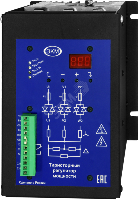 Фото №2 Тиристорный регулятор трехфазный ТРМ-3М-100 (4640016938933)