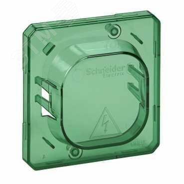Фото №6 Крышка для защиты выключателя и розеток от загрязнения зеленый (MTN3900-0000)