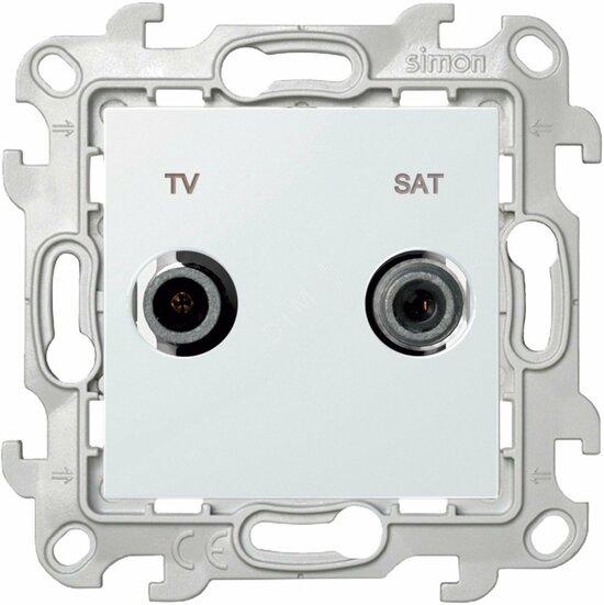 Фото №2 Розетка TV-SAT одиночная, белый (2410487-030)