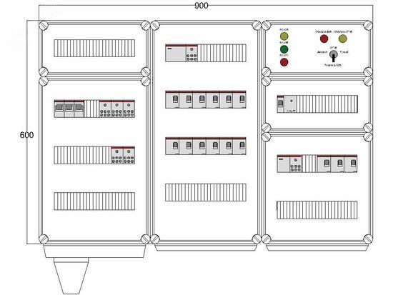 Фото №2 Щит управления электрообогревом DEVIBOX HR 15x2800 D330 (в комплекте с терморегулятором и датчиком температуры) (DBR129)