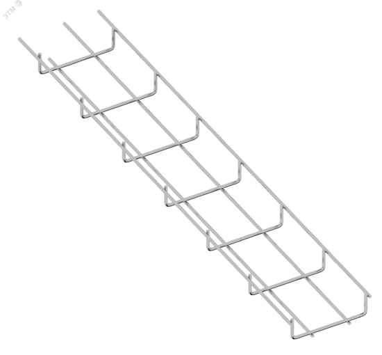 Фото №2 Лоток проволочный 500х35 L=3,0м оцинк./полимер. (RT.5003.3040.ZNRAL7032)