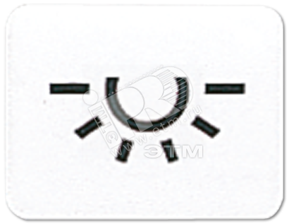 Фото №2 Окошко с символом для KO-клавиш символ освещение белое (33LWW)