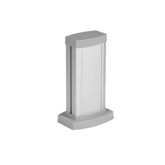 Фото №2 Универсальная мини-колонна алюминиевая с крышкой из алюминия 1 секция, высота 0,3 метра, цвет алюминий (653101)
