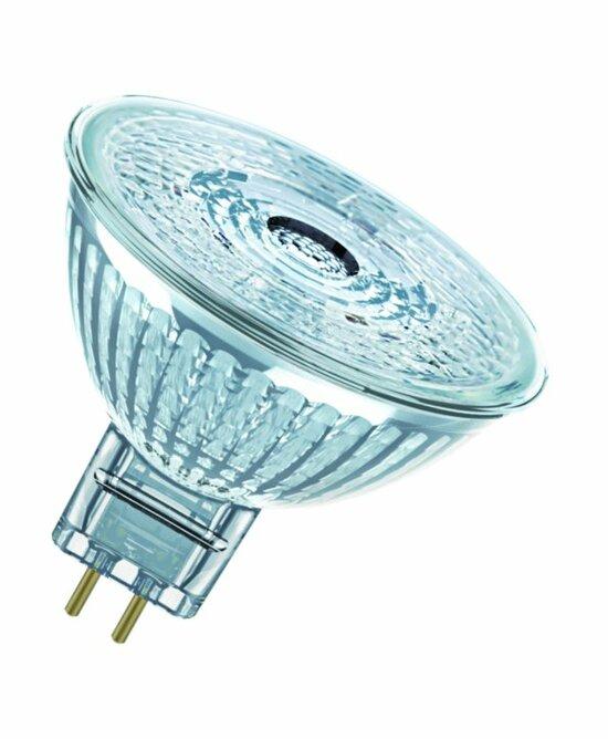 Фото №2 Профессиональная светодиодная лампа Parathom PRO MR16 5W (замена35Вт),теплый белый свет, GU5,3 диммируемая 12вольт Osram (4052899957527)