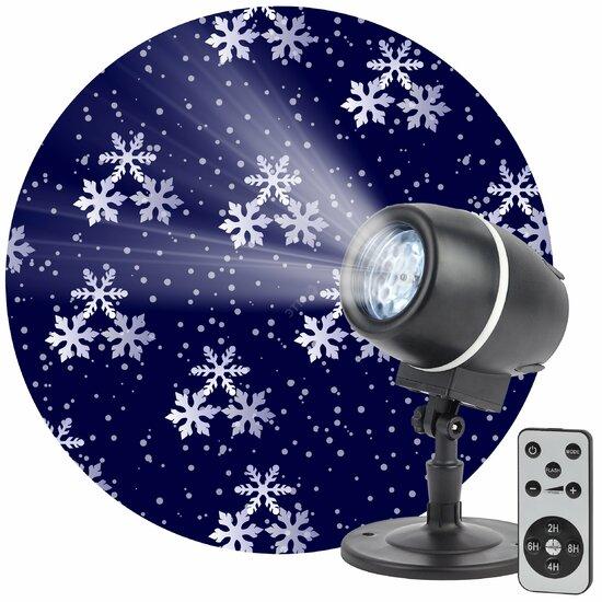 Фото №2 Проектор LED Снежный вальс, IP44, 220В ENIOP-08 ЭРА (Б0047979)