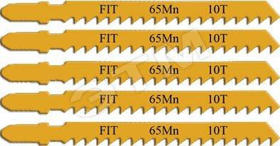 Фото №2 Полотна для э/лобзика по дереву, европ.хвостовик, усиленная сталь 65 Мп, 5 шт, 12 ТPI (41107)