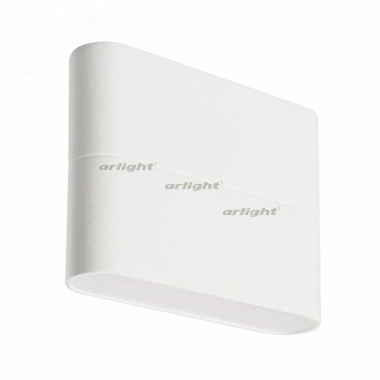 Фото №2 Светильник SP-Wall-110WH-Flat-6W Warm White (ARL, IP54 Металл, 3 года) (020801)