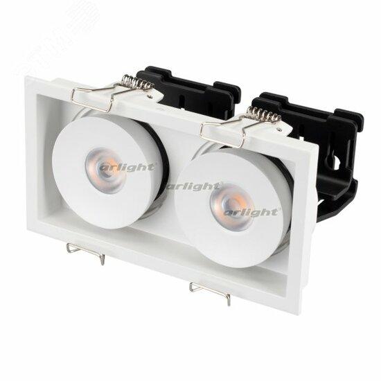 Фото №2 Светильник CL-SIMPLE-S148x80-2x9W Warm3000 (WH, 45 deg) (ARL, IP20 Металл, 3 года) (026876)