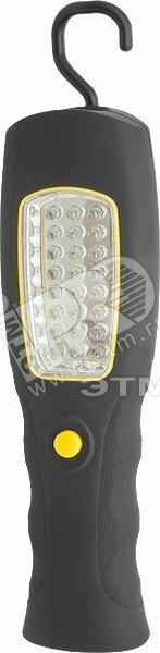 Фото №2 Фонарь светодиодный NPT-W01-3AAA 24LED+1LED 1Вт пластик+резина (94939)