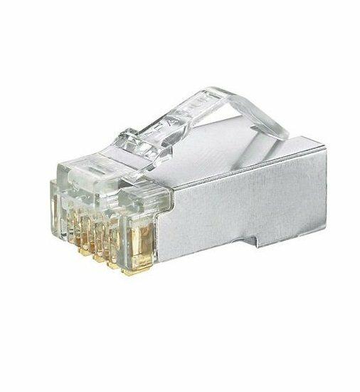 Фото №2 Вилка MPS588-C модульная экранированная RJ-45 8P8C PAN-PLUG Cat.5e8pin 24 AWG (MPS588-C)