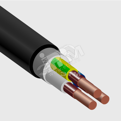 Фото №2 Кабель силовой ВВГнг(А)-FRLS 3х2.5(N.PE)-1 ТРТС