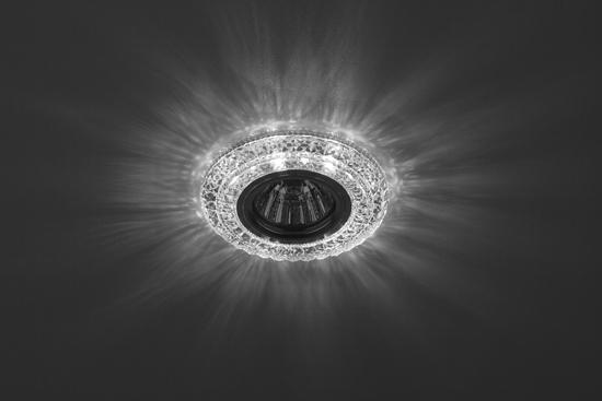 Фото №3 DK LD3 SL/WH Точечные светильники ЭРА декор c белой светодиодной подсветкой, прозрачный (Б0019202)