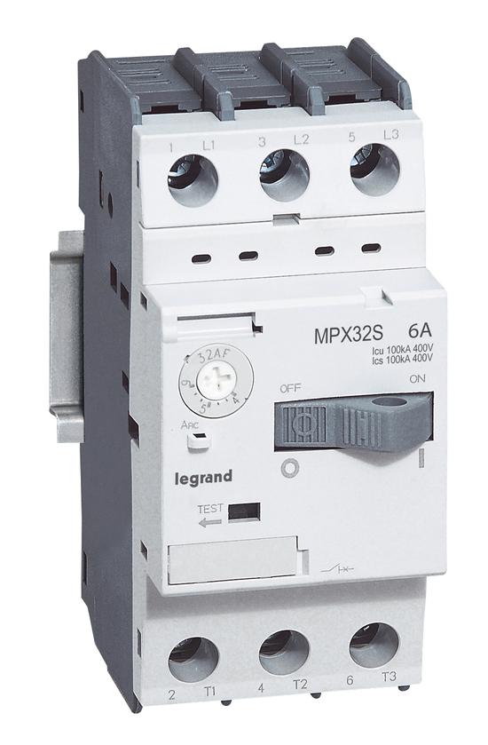 Фото №2 Выключатель автоматический для защиты электродвигателей MPX3 T32S 0,16A 100kA (417300)