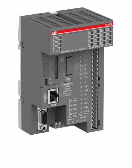 Фото №3 Контроллер AC500-eCo 128кБ 6DI/6DO-реле/2AI/1AO 24В DC PM564-R (1TNE968900R1200)