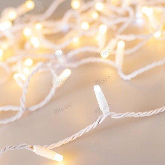 Фото №2 Гирлянда светодиодная декоративная ARD-STRING-CLASSIC-10000-WHITE-100LED-MILK-FLASH Warm (230V, 7W) (ARDCL, IP65) (031205)