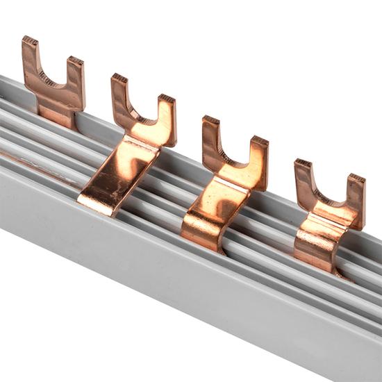 Фото №4 Шина соединительная типа FORK 4-фазная 63А 54 модуля (fork-04-63)