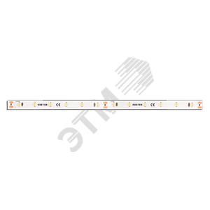 Фото №2 LED лента 9,6W/m 24V 3000K 5m x8mm IP20 SMD3528 120 LED/м (упаковка 5 м) (VLS-20-096-0005-08-120-30)