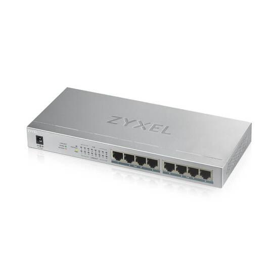 Фото №2 Коммутатор неуправляемый PoE+ 8 портов GE RJ-45 10/100/1000 Мб/с PoE+ 60 Вт (GS1008HP-EU0101F)