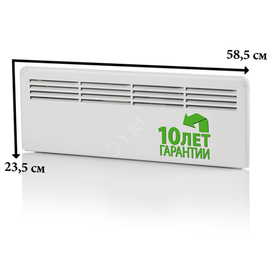 Фото №2 Конвектор 250W механический термостат IP21 235мм вилка (EPHBMM02PR)