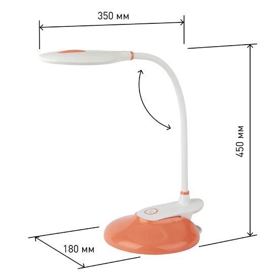 Фото №5 NLED-459-9W-OR Светильники настольные ЭРА NLED-459-9W-OR оранжевый наст.светильник (Б0028461)