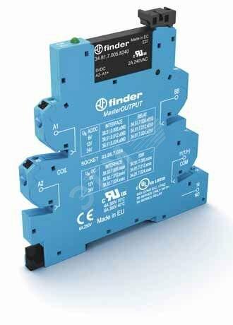 Фото №2 Модуль интерфейсный твердотельное реле MasterOUTPUT выход 2A (24В DC) 24В DC IP20 безвинтовые клеммы 'Push-in' (39.50.7.024.9024)
