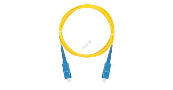 Фото №2 Шнур оптический соединительный SM 9/125 OS2 SC/UPC-SC/UPC одинарный LSZH (NMF-PC1S2C2-SCU-SCU-010)