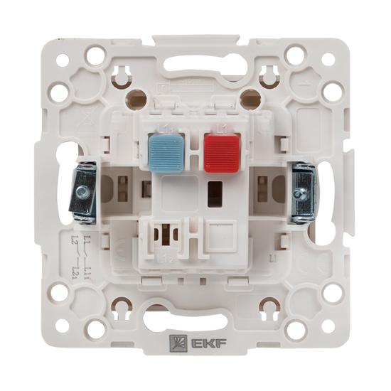 Фото №3 Стокгольм Механизм Выключателя 1-кл. 10А белый EKF (EYV10-121-10)