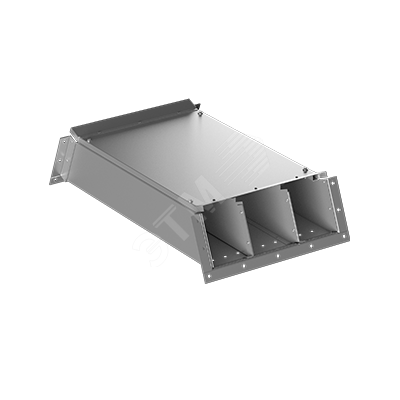 Фото №2 ККБ-3УВП-0.2/0.5 S=1.5мм Короб трехканальный кабельный (рамка 4мм горячеоцинкованная обшивка оцинкованная) (KKB.3UVP.25.15.HDZ/ZN)