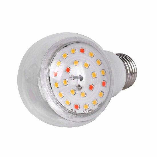 Фото №2 LED-A60-10W/SPFB/E27/CL PLP30WH Лампа светодиодная для растений. Форма A, прозрачная. Спектр для фотосинтеза. Картон. ТМ Uniel (UL-00007404)