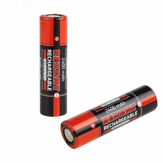 Фото №2 Аккумулятор 18650 unprotected Li-ion 2400 mAH 3.7 В 2шт (etm30-2010-05)